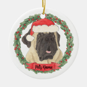 Personalisiert Mastiff Keramik Ornament