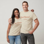 Personalisiert Matching Just Married Honeymoon T-Shirt<br><div class="desc">Macht ein großartiges Geschenk,  das frisch vermählt wird,  gerade in der Zeit,  die Braut und den Bräutigam,  um auf ihren Flitterwochen mit passenden T-Shirts im hübschen Terrakotta-Böhmerstil mit einem wunderschönen angepassten Skript zu gehen.</div>