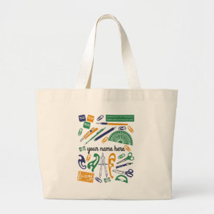 Personalisiert Mathematiklehrer-Tote-Tasche Jumbo Stoffbeutel
