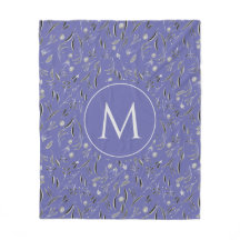 Personalisiert Mauve Floral MONOGRAM