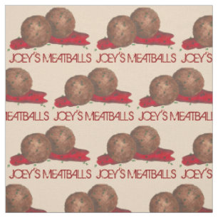 Personalisiert Meatballs Italienisches Restaurant Stoff