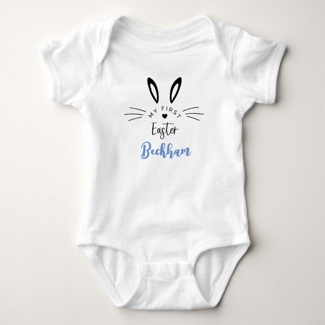Personalisiert mein erster Osterkinderanzug Baby Strampler (Vorderseite)