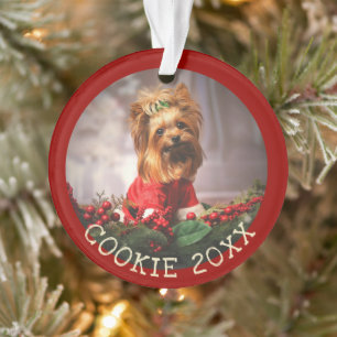 Personalisiert mein erster Weihnachtshund Keepake Ornament