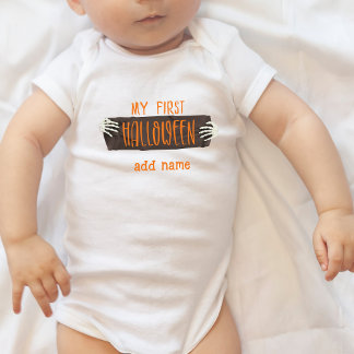 Personalisiert mein erstes Halloween Baby Strampler