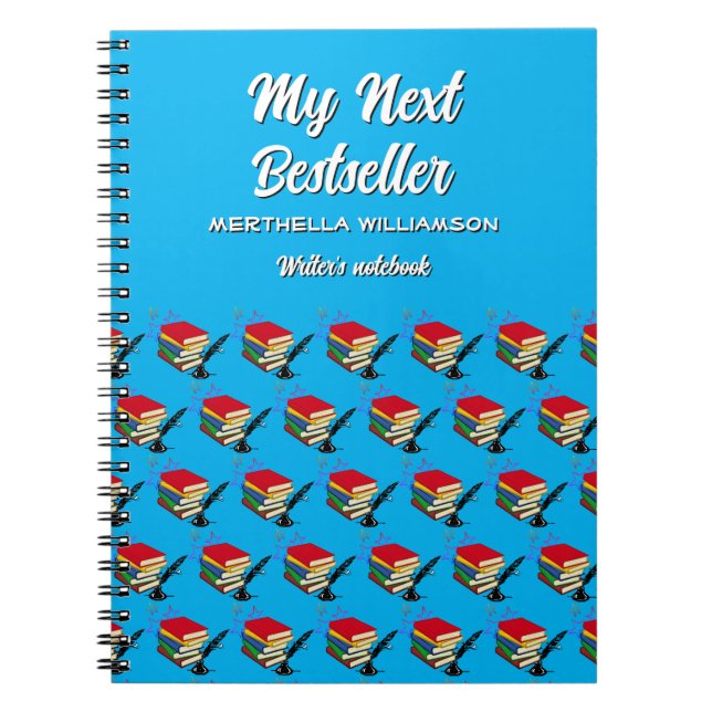 Personalisiert MEINE NÄCHSTEN BESTSELLER Writer Notizblock (Vorderseite)