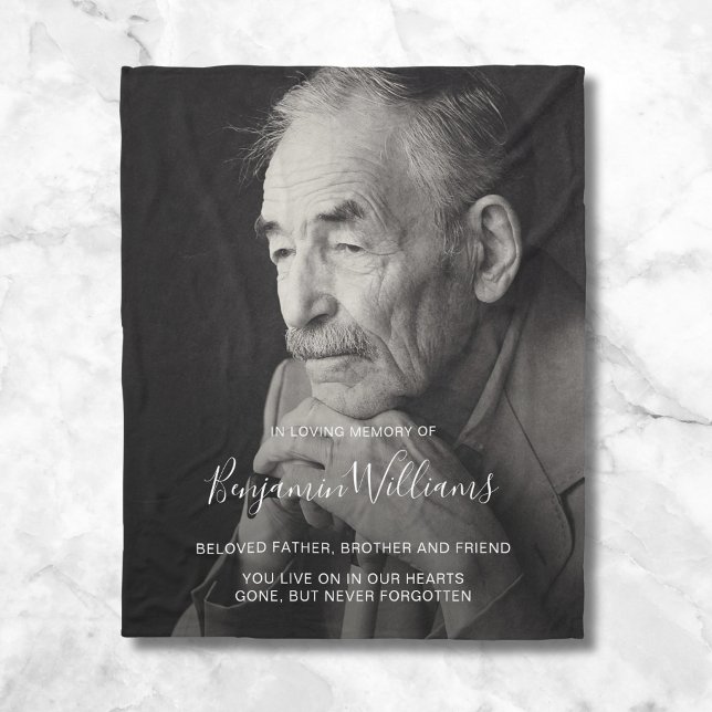 Personalisiert Memorial Foto Erinnerung Fleece Bla (Von Creator hochgeladen)