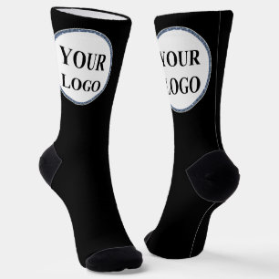 Personalisiert Men gibt Schwarz-Weiß-LOGO Socken