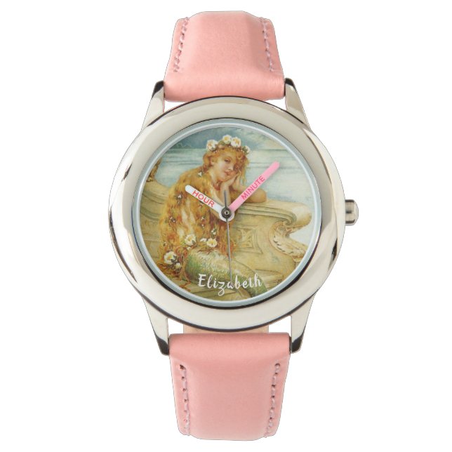 Personalisiert Mermaid Armbanduhr (Vorderseite)
