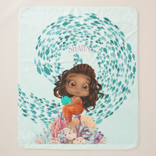 Personalisiert Mermaid Sherpadecke