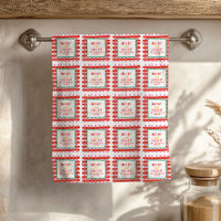 Personalisiert Merry and Bright Red Checkered