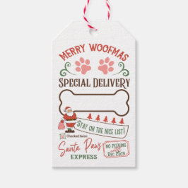 Personalisiert Merry Woofmas Santa Paws Express Geschenkanhänger