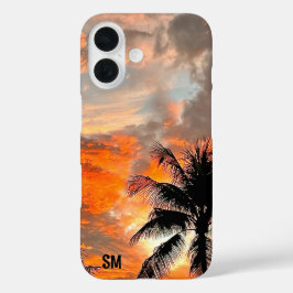 Personalisiert Miami Sunset Sturdy Apple iPhone Ca 16 Hülle