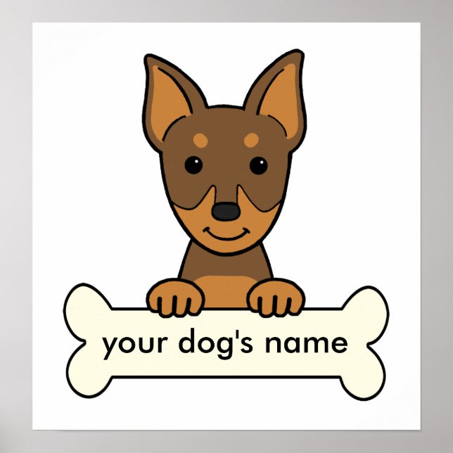 Personalisiert miniature Pinscher Poster (Vorne)