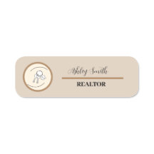 Personalisiert minimalistisch in Beige braun