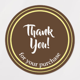 Personalisiert Minimalistischer Dank an den Text Etiketten