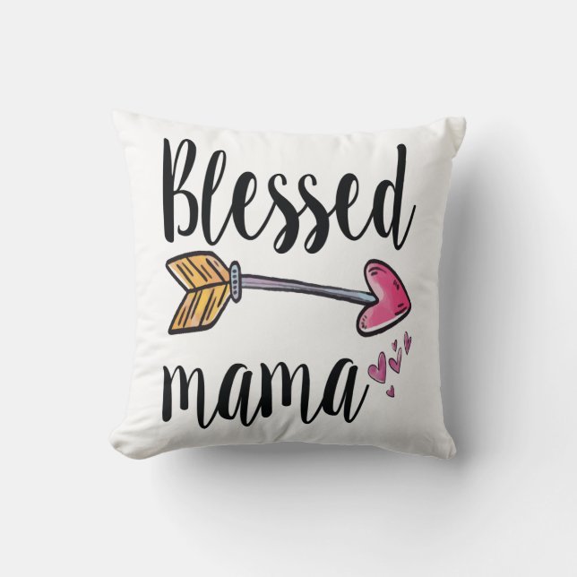 Personalisiert mit den Kids Nameges Mama Kissen (Vorderseite)