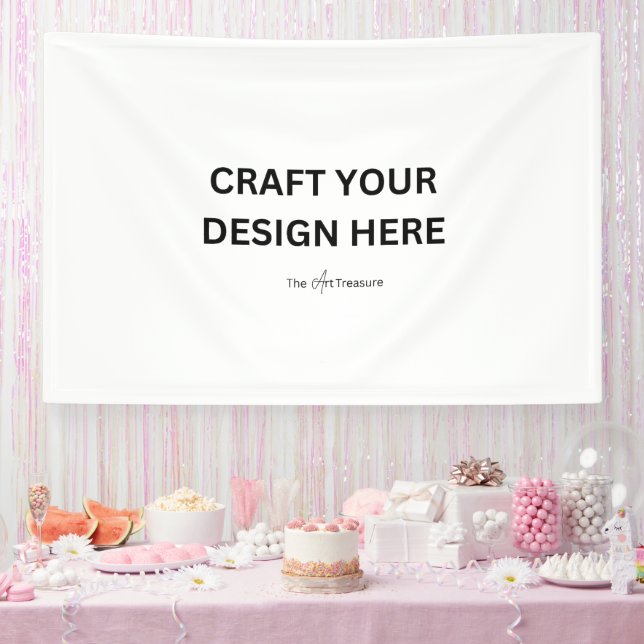 Personalisiert mit Ihrem Design, Logo oder Nachric Banner (Party)