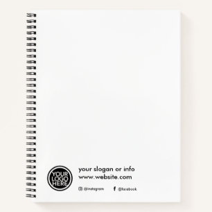 Personalisiert mit Logo, Slogan Notizbuch