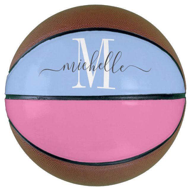 Personalisiert Mit Monogramm Basketball (Vorderseite)