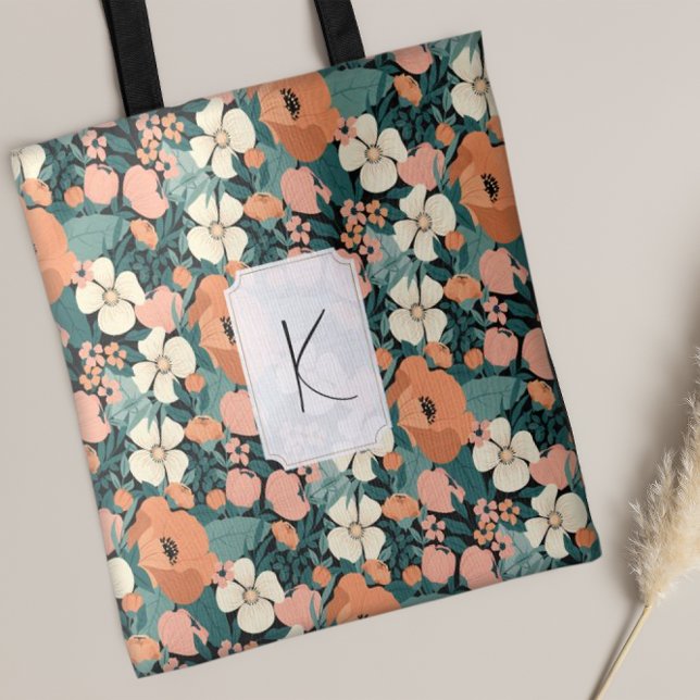Personalisiert Mit Monogramm Blume Tasche (Von Creator hochgeladen)