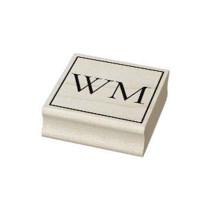 Personalisiert Mit Monogramm Gummistempel