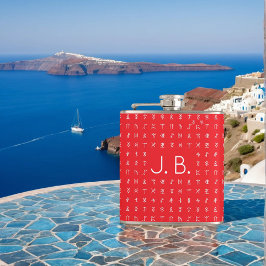 Personalisiert mit Monogramm und Runensymbolen Flachmann