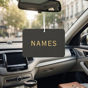 Personalisiert mit Nachnamen oder Spitznamen darau Autolufterfrischer