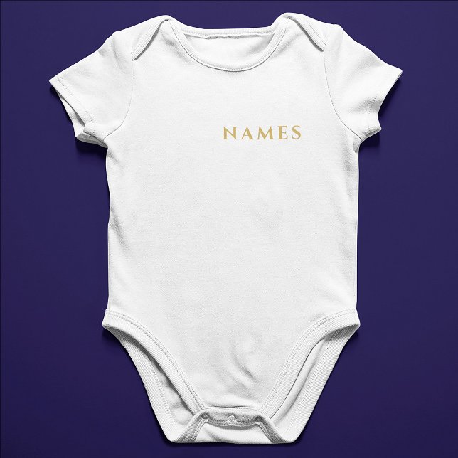 Personalisiert mit Nachnamen oder Spitznamen darau Baby Strampler (Von Creator hochgeladen)