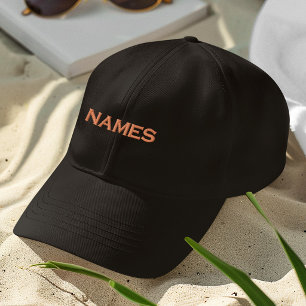 Personalisiert mit Nachnamen oder Spitznamen darau Bestickte Baseballkappe