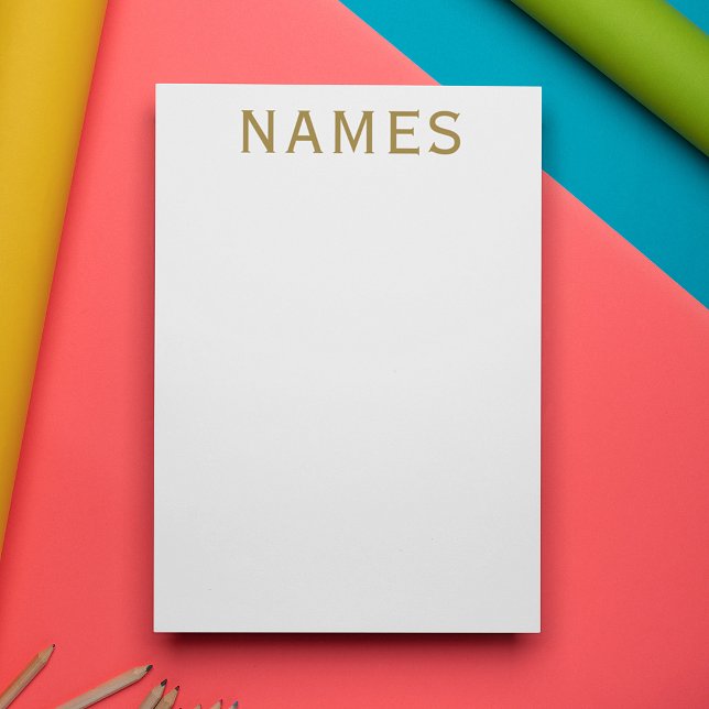 Personalisiert mit Nachnamen oder Spitznamen darau Briefpapier (Von Creator hochgeladen)