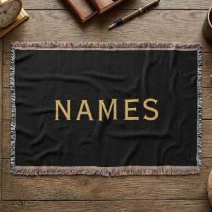 Personalisiert mit Nachnamen oder Spitznamen darau Decke