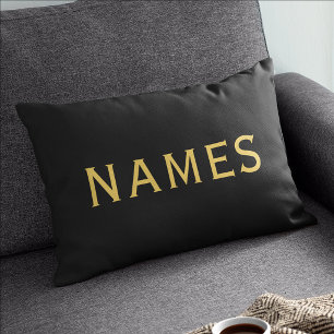 Personalisiert mit Nachnamen oder Spitznamen darau Dekokissen