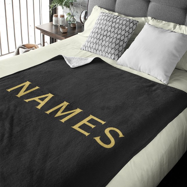 Personalisiert mit Nachnamen oder Spitznamen darau Fleecedecke (Von Creator hochgeladen)