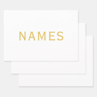 Personalisiert mit Nachnamen oder Spitznamen darau Geschenkpapier Set