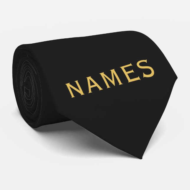 Personalisiert mit Nachnamen oder Spitznamen darau Krawatte (Gerollt)