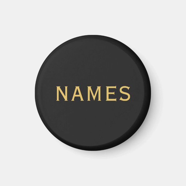 Personalisiert mit Nachnamen oder Spitznamen darau Magnet (Vorne)