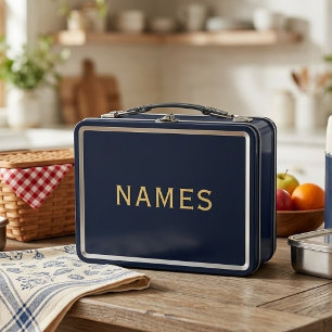 Personalisiert mit Nachnamen oder Spitznamen darau Metall Brotdose