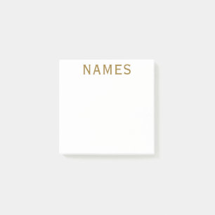 Personalisiert mit Nachnamen oder Spitznamen darau Post-it Klebezettel
