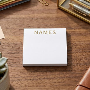 Personalisiert mit Nachnamen oder Spitznamen darau Post-it Klebezettel