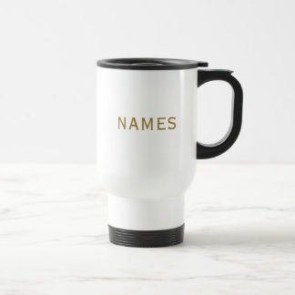 Personalisiert mit Nachnamen oder Spitznamen darau Reisebecher