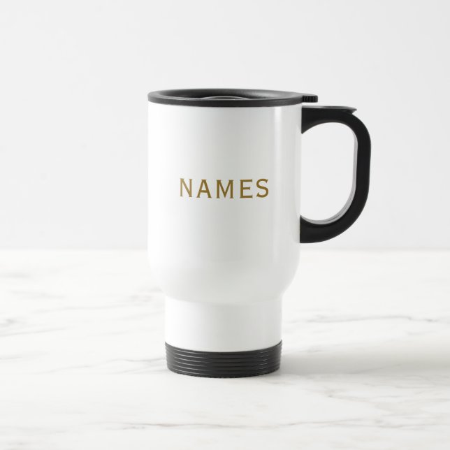 Personalisiert mit Nachnamen oder Spitznamen darau Reisebecher (Rechts)