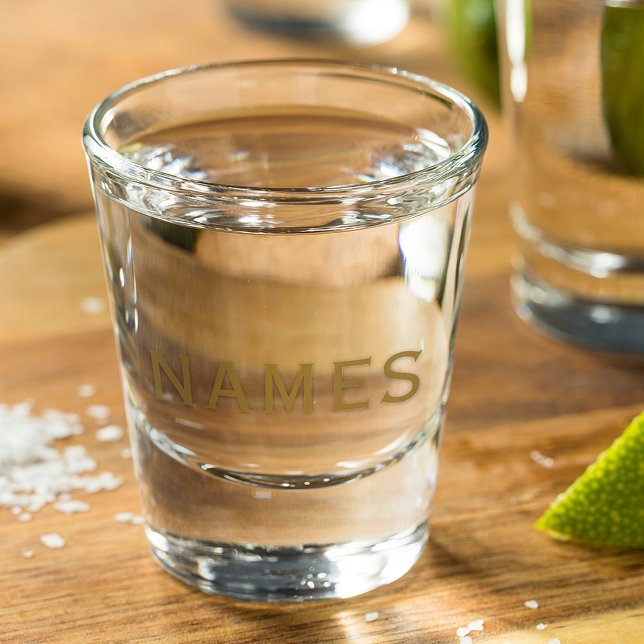 Personalisiert mit Nachnamen oder Spitznamen darau Schnapsglas (Von Creator hochgeladen)