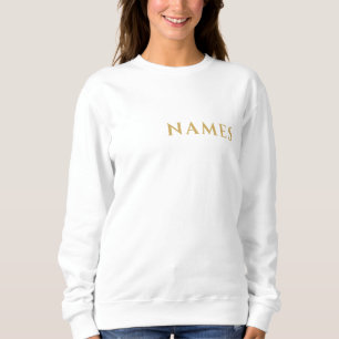 Personalisiert mit Nachnamen oder Spitznamen darau Sweatshirt