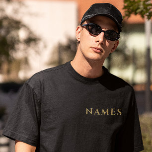 Personalisiert mit Nachnamen oder Spitznamen darau T-Shirt