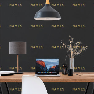 Personalisiert mit Nachnamen oder Spitznamen darau Tapete