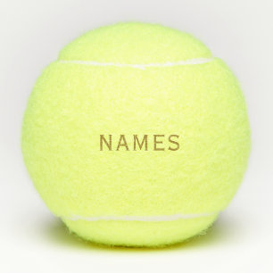 Personalisiert mit Nachnamen oder Spitznamen darau Tennisbälle