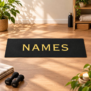 Personalisiert mit Nachnamen oder Spitznamen darau Yogamatte