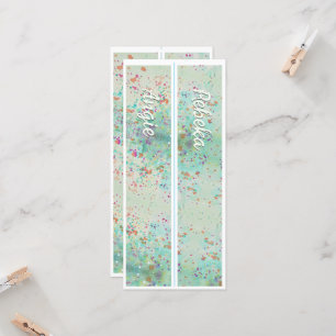 Personalisiert mit Name Paint Splash zwei Lesezeic