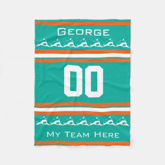 Personalisiert mit Name,#, Team, Sportfan Team do Fleecedecke