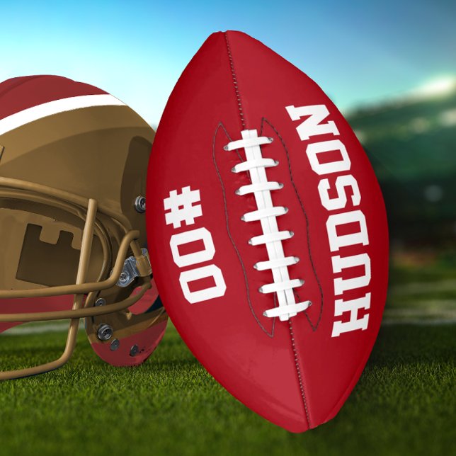 Personalisiert mit Name und Nummer Football (Von Creator hochgeladen)